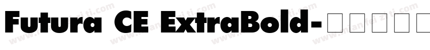 Futura CE ExtraBold字体转换